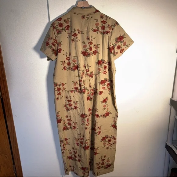 NWT UNIVERSAL STANDARD Kate Stretch Cotton Twill plus size denim Jumpsuit L (3X) - Picture 7 of 9